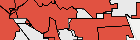 Map showing regions in red where the selected species was detected.